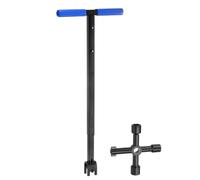 Qcwwy e Compteur D'eau e Compteur D'eau, Poignée en T Pliable,Utilitaire, Outil D'arrêT Multifonctionnel pour Réparer la Poignée en T eau pour Compteur