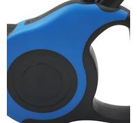 Qcwwy Colliers de Chien Laisse à Utiliser Les Boutones de Contrôle Ergonomique Confortable Manifeste Grosse Ratable System de Rétraction de Chiens Rétractable (Blue)