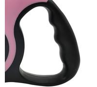Qcwwy Colliers de Chien Laisse à Utiliser Les Boutones de Contrôle Ergonomique Confortable Manifeste Grosse Ratable System de Rétraction de Chiens Rétractable (Pink)