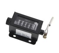 Qcwwy Compteur Mécanique à 5 Chiffres D67F, Compteur de Course de Traction Réinitialisable Manuellement avec Dispositif de Retour à Zéro Rotatif, pour Le Comptage Industriel de