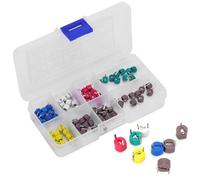 Qcwwy Condensateurs Variables de 6 Mm 80pcs Kit de Condensateur de Trimmer 6 Mm 5pf à 120pf électroniques à Haute Tension