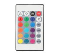 Qcwwy Contrôleur de Bande Lumineuse LED RVB 24 Touches, Mini Télécommande USB IR avec Réglage de la luminosité, Sélection de Couleur Statique, pour Lumières Décoratives, (Longueur de ligne 0,5 mètres)