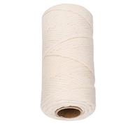 Qcwwy Corde à Tricoter en Coton Naturel de 4 Mm pour macramé 100 M, Parfaite pour les Travaux Manuels, les Tentures Murales et la Décoration d'intérieur, Outils de Tricot, Accessoires