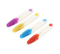 Qcwwy Coupe-fil 4 Pièces, Ciseaux à Tissu Compacts en Forme de U avec Couvercle de Protection pour les Projets de Couture et d'artisanat de Bricolage