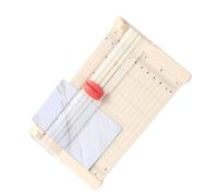 Qcwwy Coupe-papier Portable Fournitures Scolaires Coupe-papier à échelle Claire de Haute Précision avec Bord de en Losange et Conception de Roulement de Plateau en Ligne Droite pour l'artisanat de