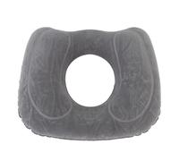 Qcwwy Coussin de Siège de Voyage Gonflable, Matériau en Peluche PVC, Support Ergonomique pour Fauteuil Roulant d'avion et Utilisation au Bureau, 46x40x12cm, Textiles de Maison