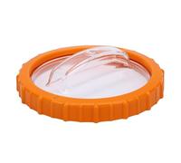 Qcwwy Couvercle et écrou de Filtre à Sable, écrou Orange P07018 avec Couvercle Transparent P07019, Couvercles de Tête de Valve de Filtre à Sable en Plastique de Remplacement pour