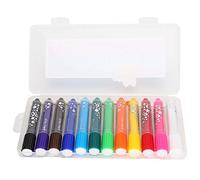 Qcwwy Crayons Soyeux, 12 Couleurs, Mine Rotative, Bâtonnets de Peinture à L'huile, Crayons de Cire, Fournitures Artistiques avec Pointe Facile à Nettoyer et Soluble dans L'eau, pour