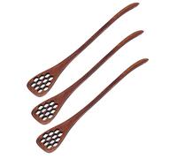 Qcwwy Cuillère à Miel, Ustensiles de Cuisine en Bois, Outil de Mélange sculpté en Ruche, Idéal pour Arroser le Miel et le Sirop, pour la Cuisine et la Pâtisserie à la Maison (Grande couleur de