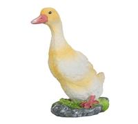 Qcwwy Décoration de Jardin pour L'extérieur, Statue de Jardin en Résine, Sculpture d'art de Canard, Sculpture de Canard en Plein Air, Petite Figurine de Caneton, Ornements de Pelouse,