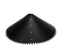 Qcwwy Déflecteurs d'écureuils avec Pointes Déflecteur d'écureuil en Métal pour Poteau de Mangeoire à Oiseaux, Bouchon de Montage sur Poteau Extérieur et Protection de Nichoir à Oiseaux, 3 Pièces à