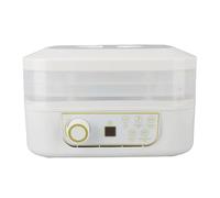 Qcwwy Déshydrateur Alimentaire électrique de Comptoir, Déshydrateur Alimentaire, Machine Multifonctionnelle de Séchage de Fruits électrique à 3 Niveaux à Haute efficacité, Technologie de Flux d'air