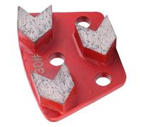 Qcwwy Disque de Meulage Trapézoïdal pour Sol en Métal, Patin de Ponçage 30