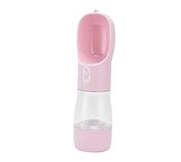 Qcwwy Distributeur de Gobelets Bol de Voyage avec Joint en Silicone et Conception Anti-Fuite pour Chiens de Promenade en Plein Air Bouteille d'eau 2 en 1 pour Animaux de Compagnie Portable Cuisine