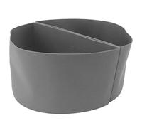 Qcwwy Doublure de Séparation pour Mijoteuse, Séparateur de Mijoteuse en Silicone Réutilisable 6QT Ovale Doublures de Mijoteuse en Silicone Insert de Séparation de Mijoteuse (Gris)