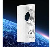 Qcwwy Écrous en Plumes en T-Slot de Haute qualité pour Profils en Aluminium, éléments de Fixation Liés au Résistant à la Rouille, 50 Paquets de 50 pour la Pince (M8)