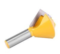 Qcwwy Ensemble de 3 Embouts de Routeur Birdsmouth, Embouts de Routeur à Joint de Colle Multi-faces en Carbure à Tige de 1/2 Pouce, avec 6 8 12 Options de Côtés, pour le Travail du