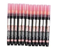 Qcwwy Ensemble de Stylos de Marqueur Métallique, 12pcs Red Metallic Glitter Effet Double Tip Painting Stylos Crafts Modèle Coloriage Stylo Artiste ILLUSTRATION MARCHERS POUR PHOTO