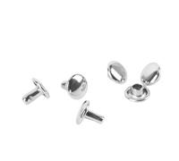 Qcwwy Ensemble d'outils à Rivets, Clous en Cuir à Dessus Rond pour Travaux Manuels, Vêtements, Bottes, Sacs à Main avec Petit Trou, Installation Facile à Presser, 500 Pièces en Acier Inoxydable,