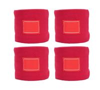 Qcwwy Enveloppe de Jambe de Cheval, Ensemble de 4 10 Cm X 300 Cm Sécurité Protégeant Un Support Confortable Polyester Bandage des Jambes équestres Bottes de Cheval Protection des (Rouge)