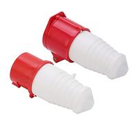 Qcwwy Extrémités de Rallonge, Ensemble de Connecteurs d'alimentation étanches ABS 4 Broches 16A 380-415V de qualité Industrielle pour Machines et équipements Industriels