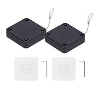 Qcwwy Ferme-Porte Automatique, 2 Pièces sans Poinçon 800G, Forte Force de Traction, Capteur Multifonctionnel, Ferme-Porte avec Cordon en Acier, Charnière de à Fermeture