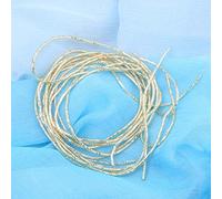 Qcwwy Fil Métallique Français, Matériel de Broderie à la Main en Cuivre pour la Fabrication de Bijoux, Fil de 1,5 Mm pour Artisans et Artistes (GOLD)