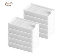 Qcwwy Filtre Hepa pour Aspirateur Robot, Matériau Non tissé, élimination Efficace de la Poussière et du Pollen, Compatible avec Les Modèles V3 V3S V5 (White)