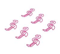 Qcwwy Flamingo Charming Paper Clips Empêche le Glissement D'un Document en Papier Rose, 100pcs Petits Onglets pour les Matériaux de Bureau et Scolaire