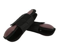 Qcwwy Fournitures de Soins pour Chevaux Bottes Tendons de Cheval Bottes d'équitation avec Coque en PU Flexible Doublure en Néoprène Souple pour Le Saut d'entraînement équestre Support de (Pattes