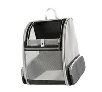 Qcwwy Fournitures de Voyage pour Chiens et Chats de Moins de 17 LB avec Boucle de Poitrine de Ventilation en PVC et Coussinet Amovible pour Les Voyages, Randonnées, Visites Vétérinaires, Sac à Dos