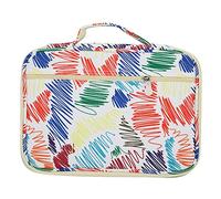 Qcwwy Fournitures scolaires, grande capacité, 96 crayons, 72 crayons aquarelle, design à fermeture éclair, trousse à crayons d'art en nylon imperméable, trousse à croquis, Fil multicolore, 96 Farben