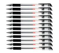 Qcwwy Fournitures Scolaires Stylo à Bille Écriture Lisse Prise Confortable Encre Noire à Base d'eau pour Papeterie Scolaire de Bureau Stylo Gel 0,5 Mm à Pointe Carbone 0,5 Mm Fournitures Scolaires de