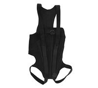 Qcwwy Gilet de Dos pour Chien, Armoire de Support Flexible Houle de Compagnie Confortable Harnais de Marche Animale Douce Commode pour Porter des Vêtements en Polyester Polyester pour (L)