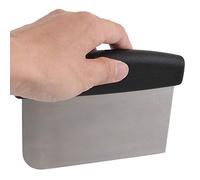 Qcwwy Gratte-ciel de Pâte en Acier Inoxydable Pain Durable et Coupeur de Pizza pour Cuisine Couleur en Acier Inoxydable 6,6x4,7 Pouce