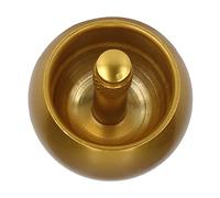 Qcwwy Gyroscope en Acier Inoxydable, Toupie Supérieure en Métal à Rabat Automatique avec Finition Lisse pour Enfants et Jouet Anti-Stress (Gold)