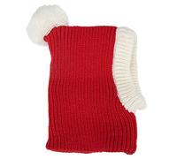 Qcwwy Harnais Licou Basique pour Chien, Chapeau d'hiver, Fil de Laine Chaud, Couvre-Chef de Noël pour Animaux de Petite et Moyenne Taille (S)