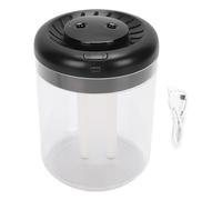 Qcwwy Humidificateur, 2,8 L Réservoir Cool Mist Humidificateur 7 Color Light Multiple Spray Modes Spray Filtre Air Filtre de Salle Décoration pour les Chambres Nurseries and Offices (BLACK)