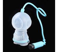 Qcwwy Infuseur à thé en Silicone, Filtre Passoire à thé en Forme de Plongeur avec Matériau de qualité Alimentaire, pour la Préparation du la Maison, Résistance Haute Température (bleu clair)