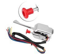 Qcwwy Interrupteur à Bascule de Clignotant avec Clignotant et Pince de Montage, de Phare, Commande Combinée Multifonction pour Tracteur ATV UTV, Moto, Interrupteur de