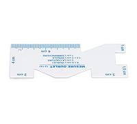 Qcwwy Jauge de Mesure de Couture Règle de Couture en Aluminium Jauge de Mesure de Portable pour Dessiner un Motif de Coupe Faisant du Quilting Broderie Autres Fournitures de Broderie à Coudre