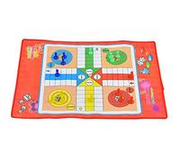 Qcwwy Jeu d'échecs, Sports de Loisirs, échelles de Serpents, Jeu de Planche Ludo, coloré pour Enfants, Tissu Durable pour Le Plaisir en Famille et l'apprentissage Traditionnel Non tissé