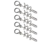 Qcwwy Jouet Anneau en Acier Inoxydable pour Oiseaux, Anti-Évasion, pour | Boucle pour oiseaux, boucle de pied anti-fuite avec conception réglable pour oiseaux de petite et moyenne taille, 5 pièces