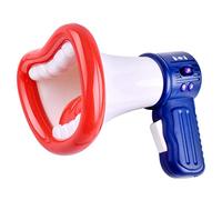 Qcwwy Jouet de Corne de Changeur de Voix, Changeur de Voix pour Enfants avec Enregistrement D'effets Sonores de Robot Mâle Femelle, Poignée Antidérapante, Conception en Forme de (WHITE)