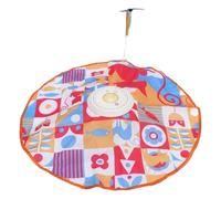 Qcwwy Jouet Interactif de Tapis de Chat de Plateau Tournant de Rotation de 360 degrés, Jouets de Chaton de Polyester de Plateau Tournant de 360 degrés Cachent et Cherchent des Tapis de Chat pour