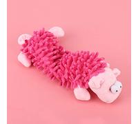 Qcwwy Jouets en Peluche pour Petits Chiens, Animaux en Peluche, Jouets à Mâcher Grinçants avec Dispositif Sonore pour Mordre Les Dents Molaires, pour Chats et Chiens (Cochon rosé)