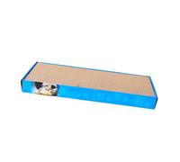 Qcwwy Jouets pour Chats Planche à Gratter Réduction de l'anxiété Grattoirs pour Chats Ondulés Résistants aux Rayures avec Boîte pour d'intérieur 2 Pièces Tampons à Gratter pour Chat Double Face Chat
