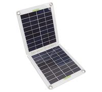 Qcwwy Kit de Chargeur de Panneau Solaire, Chargeur de Panneau Solaire en Polysilicium 20w pour Camping Voyage 17,3x7,5 Pouces, Interrupteurs Prises