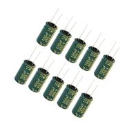 Qcwwy Kit de Condensateur électrolytique Miniature, Condensateurs Assortis pour Projets de Circuits, 100 Uf-10 000 Uf et 16-450 V pour les Amateurs d'électronique (450v 100uf 10 pièces dans un sac)