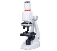 Qcwwy Kit de Microscope pour Enfants 1200x pour Enfants LED Science Jouet avec des Diapositives Pendant 8 Ans et Plus